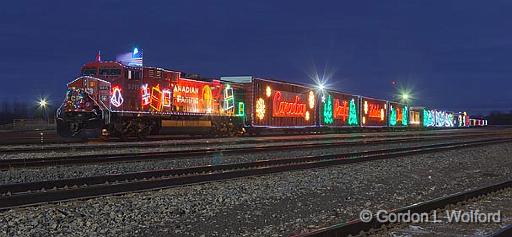 CP Holiday Train_02299-301.jpg - Canadian Pacific Holiday Train photographed at First light  in Smiths Falls, Ontario, Canada.